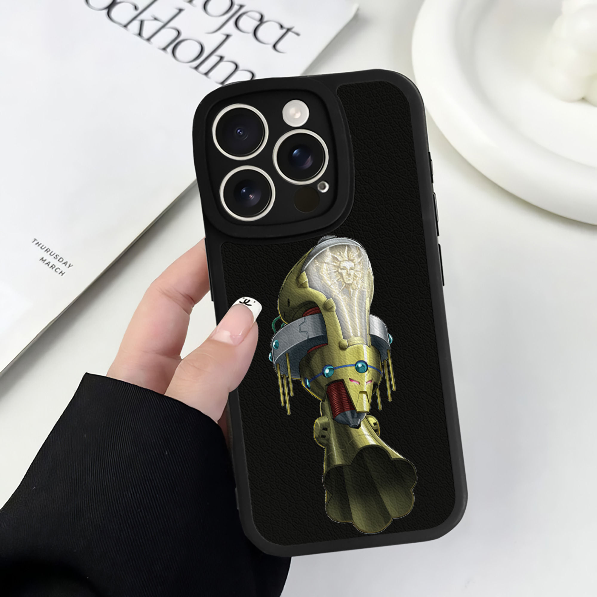 （画像用） 遊☆戯☆王 Yu-Gi-Oh! 【iPhone 16シリーズ対応】シリコンスマホケース（レザー調） 材質：シリコン